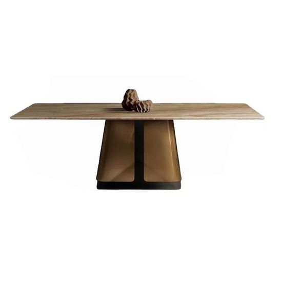 Compass Marble Pedestal Dining Table- Variation Available